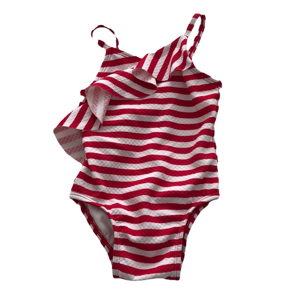 Striped baby swim suit